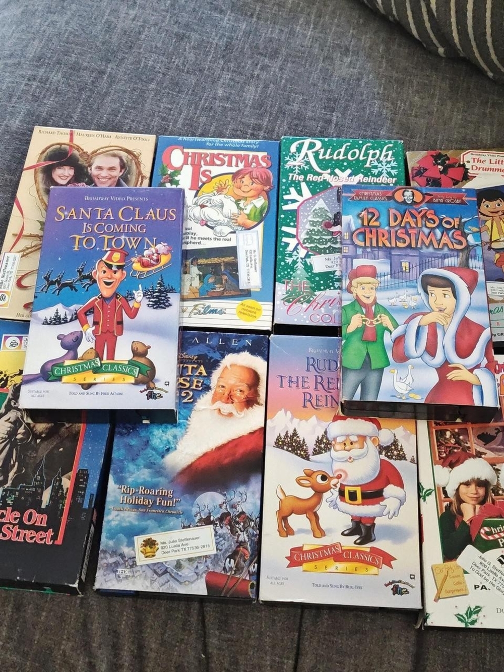 Christmas VHS Lot (10) Disney Rudolph  Santa